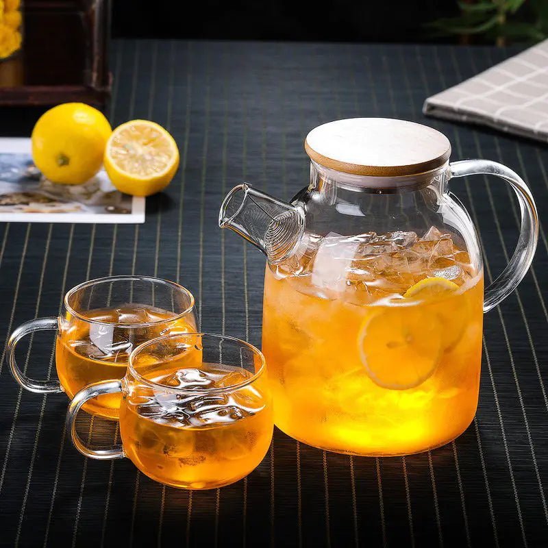 PurelyTea Big Heat Resistant Glass Teapot - PurelyTea