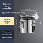 Coffee Bean Stainless Steel Sealed Container - PurelyTea