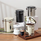 Coffee Bean Stainless Steel Sealed Container - PurelyTea