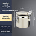 Coffee Bean Stainless Steel Sealed Container - PurelyTea