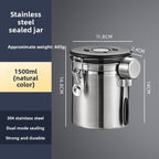 Coffee Bean Stainless Steel Sealed Container