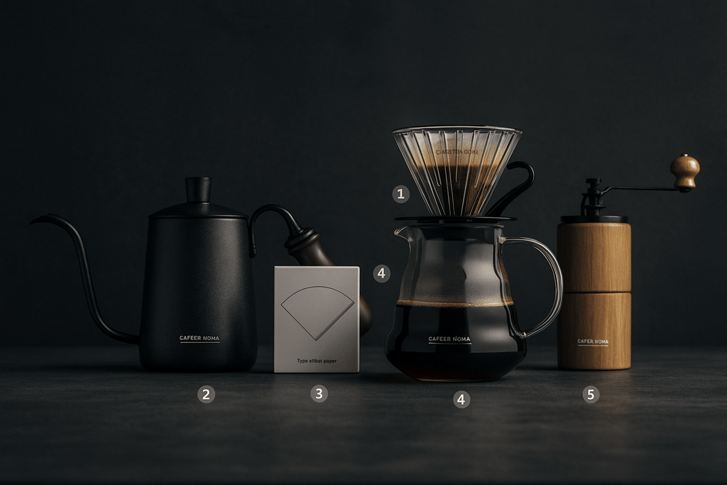 Kona Glass Coffee Brewer & Filter Set - PurelyTea