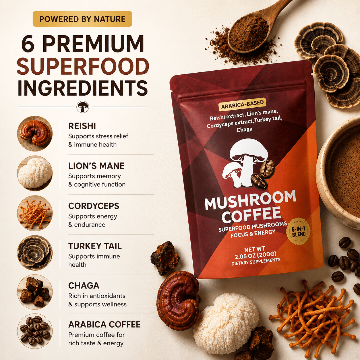 LUMA - Adaptogenic Coffee Blend | Purelytea - PurelyTea