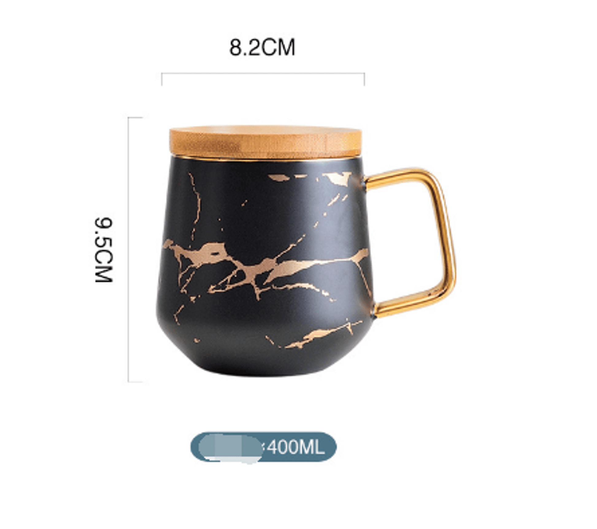 Marble Coffee Mugs Gold Inlay - PurelyTea