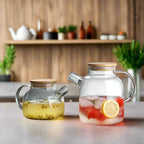 PurelyTea Big Heat Resistant Glass Teapot - PurelyTea