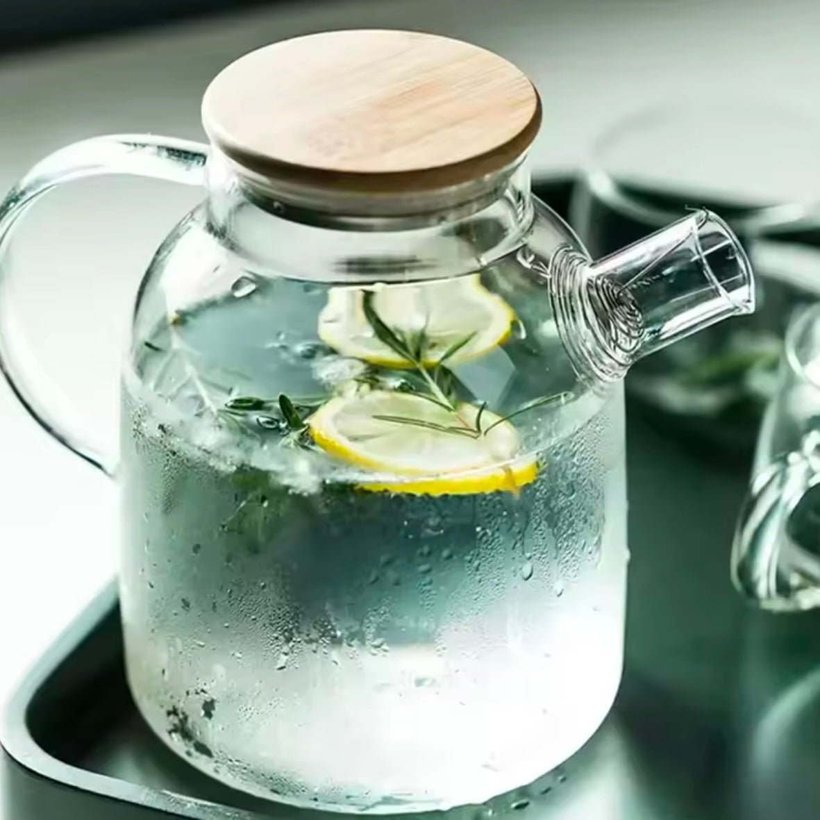 PurelyTea Big Heat Resistant Glass Teapot - PurelyTea