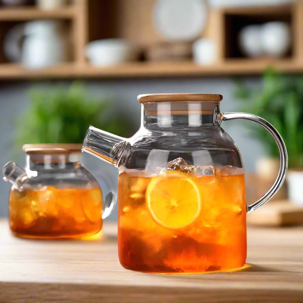 PurelyTea Big Heat Resistant Glass Teapot - PurelyTea