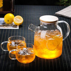 PurelyTea Big Heat Resistant Glass Teapot - PurelyTea